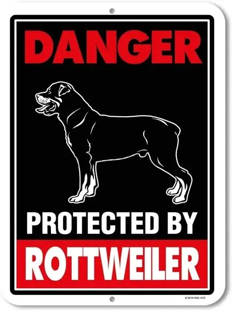 Panneau d'avertissement en métal « Attention aux chiens » pour porte d'entrée, idéal pour les amoure