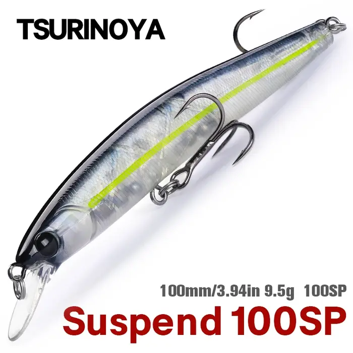 TSURINOYA suspendu vairon nouveau leurre de pêche DW70 100SP 9.5g appât artificiel Swimbait Wobbler 