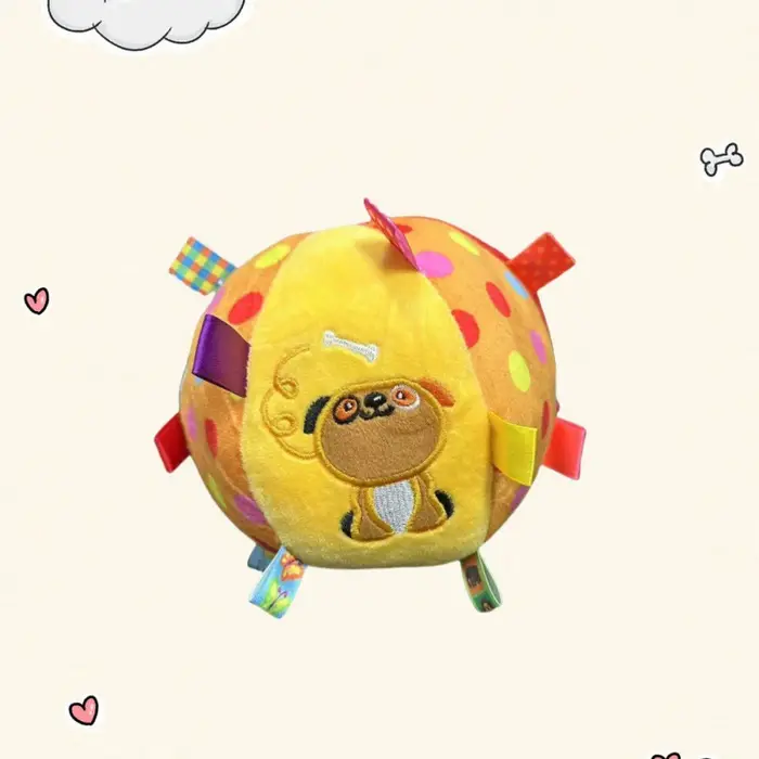Balle de jouet Vocal en peluche pour chien, jouets interactifs amusants pour animaux de compagnie av