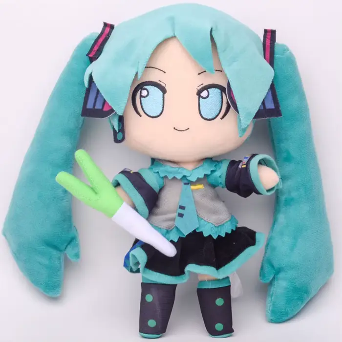 20-29 cm Hatsune Miku Kawaii Q Version Fufu Figure en peluche poupée Anime périphérique en peluche j