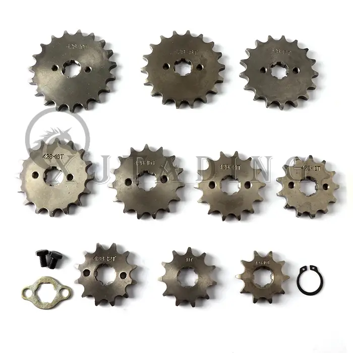 Moteur avant 428 #   Pignon 17mm 20mm 10T-19T pour KAYO BSE SSR SDG Dirt Pit Bike ATV Quad Go Kart c