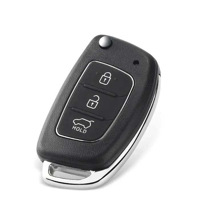 Dandkey – coque de clé télécommande de voiture à 3 boutons, pour Hyundai Solaris Verna ELANTRA Santa