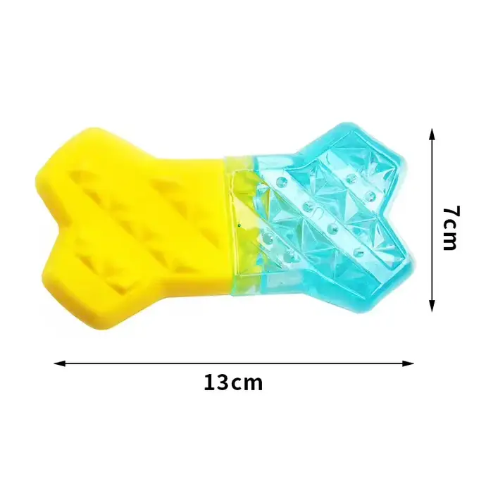 Jouet à mâcher pour chien en forme de bâton de glace, injection d'eau, rafraîchissant, soulagement d