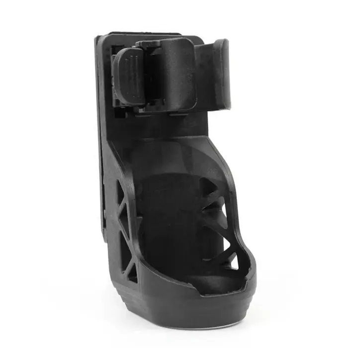 Tactique 360 °   Étui rotatif pour lampe torche avec système de verrouillage latéral à levier, compatible avec la plupart des lampes torche, en plastique, à déconnexion rapide