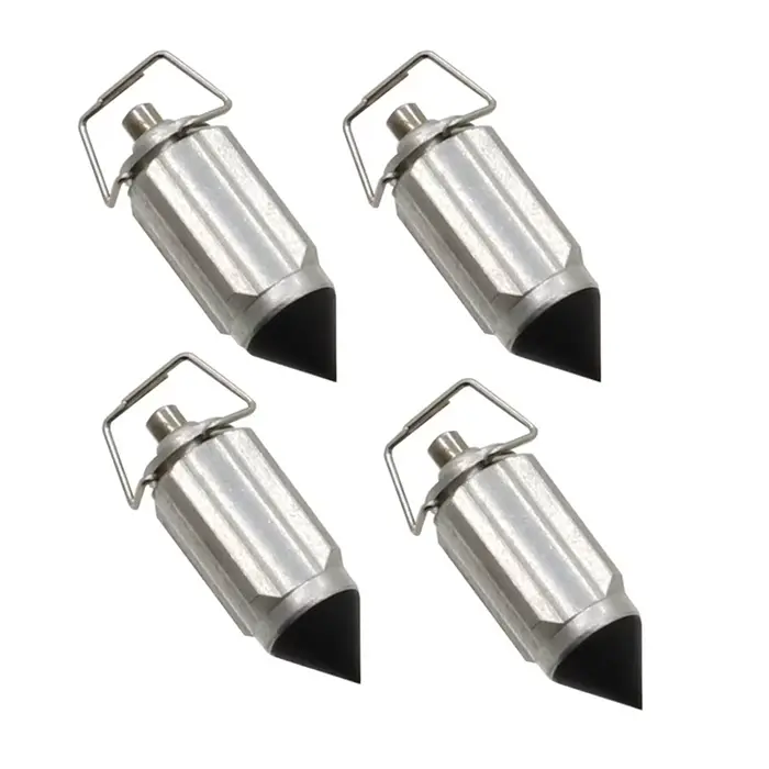 Valve à aiguille d'huile flottante de carburateur, 4 pièces, pour Honda Kawasaki Suzuki Yamaha Keihi
