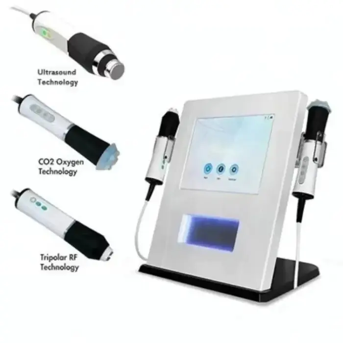 3 en 1 CO2 nano-bulles technologie Oxy Machine faciale visage Lifrting rajeunissement de la peau raf