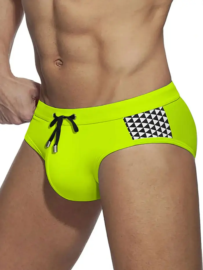 Maillot de bain Push up pour hommes, slip de bain, Sexy, coussinet amovible, sous-vêtements, short d
