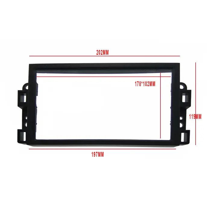 2Din Fascia adapté pour Chevrolet Aveo Lova Captiva Gentra Radio DVD panneau stéréo montage sur tabl