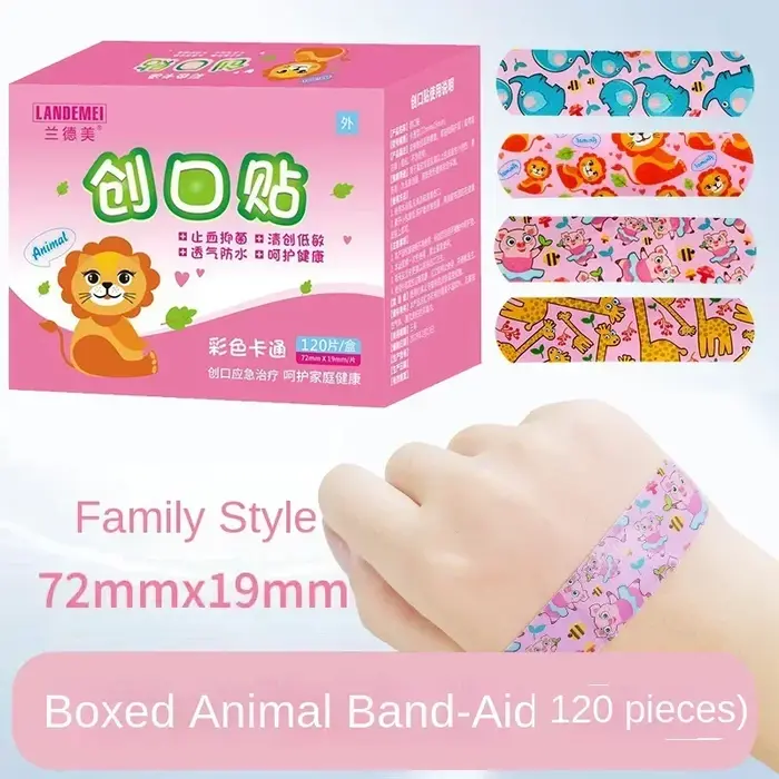 120 pièces/boîte dessin animé pansement mignon Mini enfants respirant imperméable pansement médical 