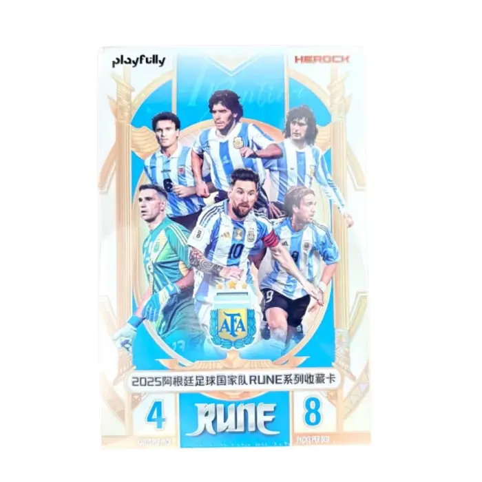 Collection de cartes de football de l'équipe nationale argentine 2025 - Série RUNE - Carles Messi - 
