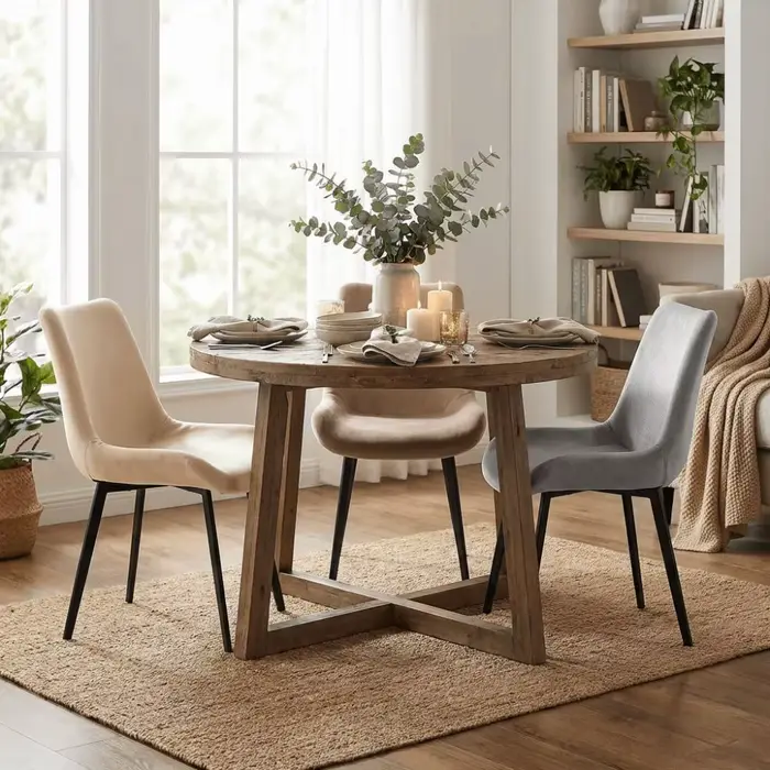 Housses de chaise de salle à manger en velours