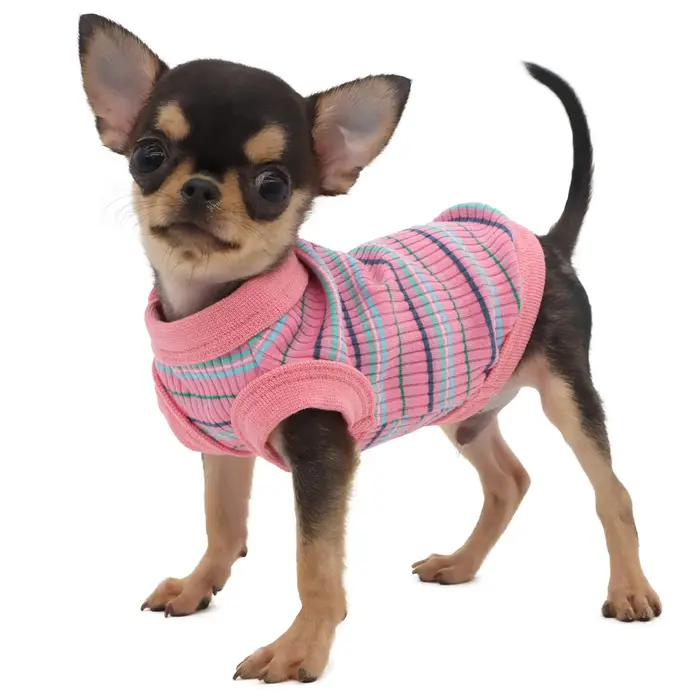 Chemise côtelée pour chien