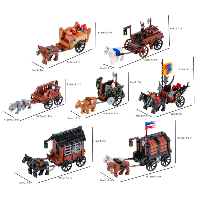 Jouet en brique canon napoléonien militaire médiéval tente de soldat drone artillerie chariot bétail armes pour garçon constructions historiques occcasions spéciales