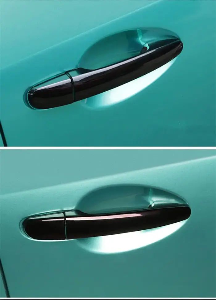 Couvercle de poignée de porte de voiture chromé noir brillant, garniture, accessoires de style pour 
