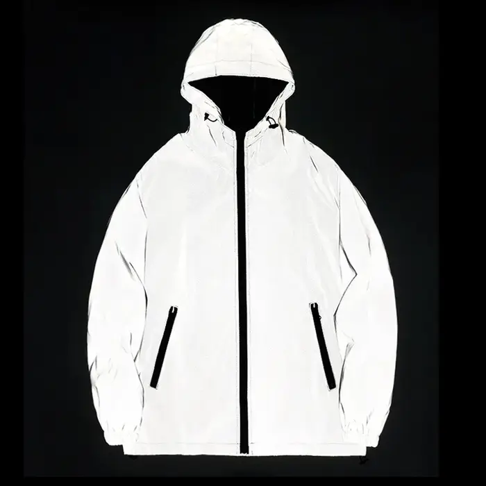Vêtements réfléchissants de nuit pour Couple, veste de couleur unie en Polyester pour étudiant, unif