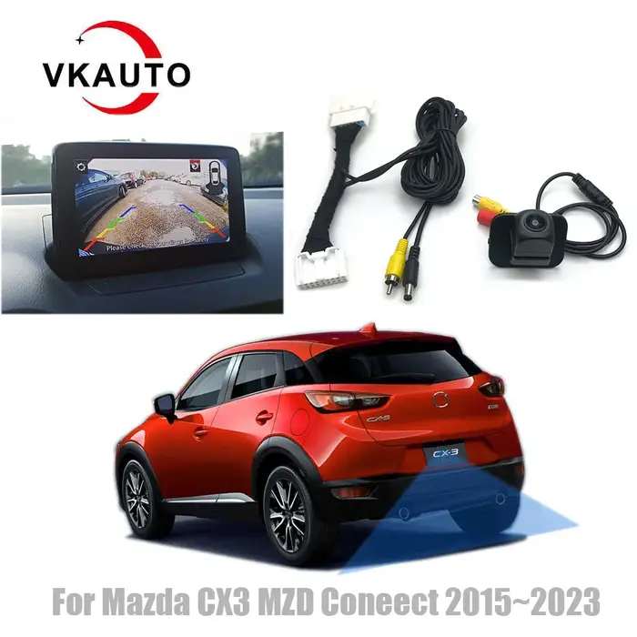 Vkauto pour Mazda Cx3 CX-3 2015 ~ 2024 C18 broches câble adaptateur pour ajouter de sauvegarde camér