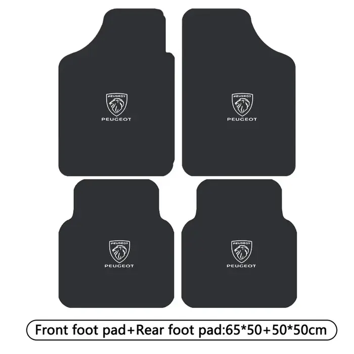 Tapis de sol auto universel 2/4 pièces - Pour Peugeot 408 4008 308 3008 5008 508 2008 208