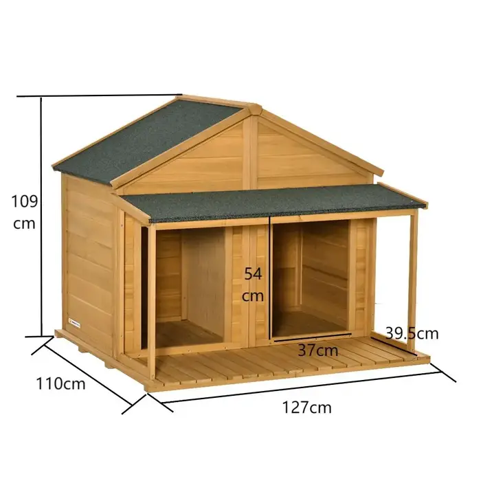 Grande maison isolée pour chien