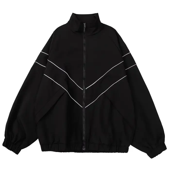 Veste universitaire préppy en coton avec patchwork pour homme et femme, idéale pour les saisons de transition, sorties décontractées et événements universitaires