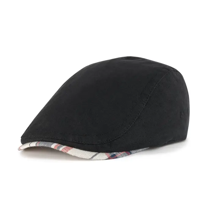 Jangoul hommes casquette plate doux Vintage lin chapeaux décontracté rétro gavroche chapeau béret pour homme conduite