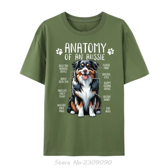 Anatomie drôle berger australien amoureux des chiens propriétaire