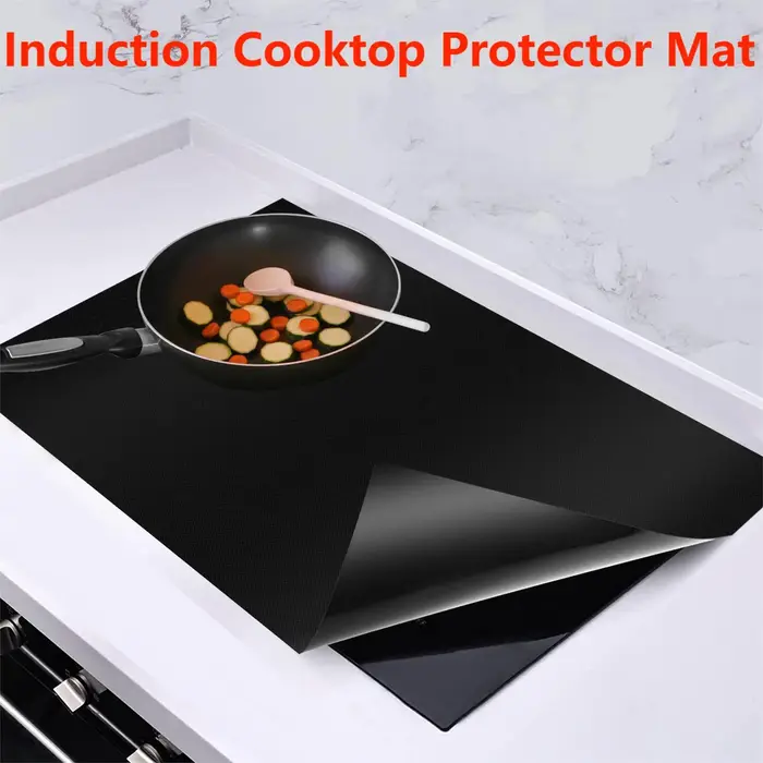 Tapis de protection pour table de cuisson à induction, couvercle en silicone pour cuisinière à induc