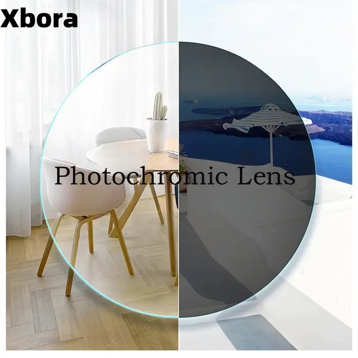 Xbora 1.56 1.61 1.67 1.74 lentilles photochromiques anti-rayures, anti-reflet, anti-UV, HD myopie et
