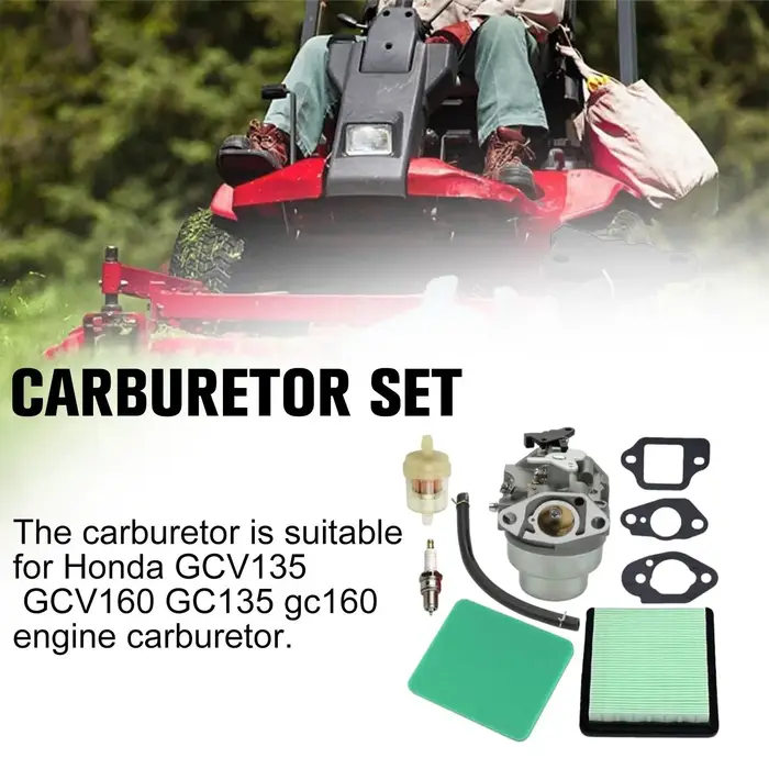 Ensemble de carburateur de tondeuse pour Honda, moteur, accessoires, GCV160, GCV135, GCV160, GC135, 