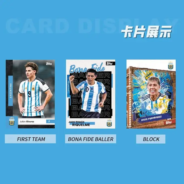 2026 Topps Team Set Équipe Nationale de Football d'Argentine Lionel Messi Cartes à Collectionner de Stars du Football