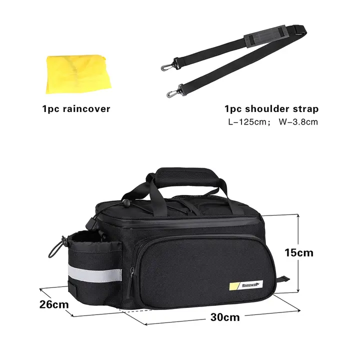 Bal inowalk-Sac de Voyage Multifonctionnel de Grande Capacité avec Juste de Pluie, Sacoche de Vélo E