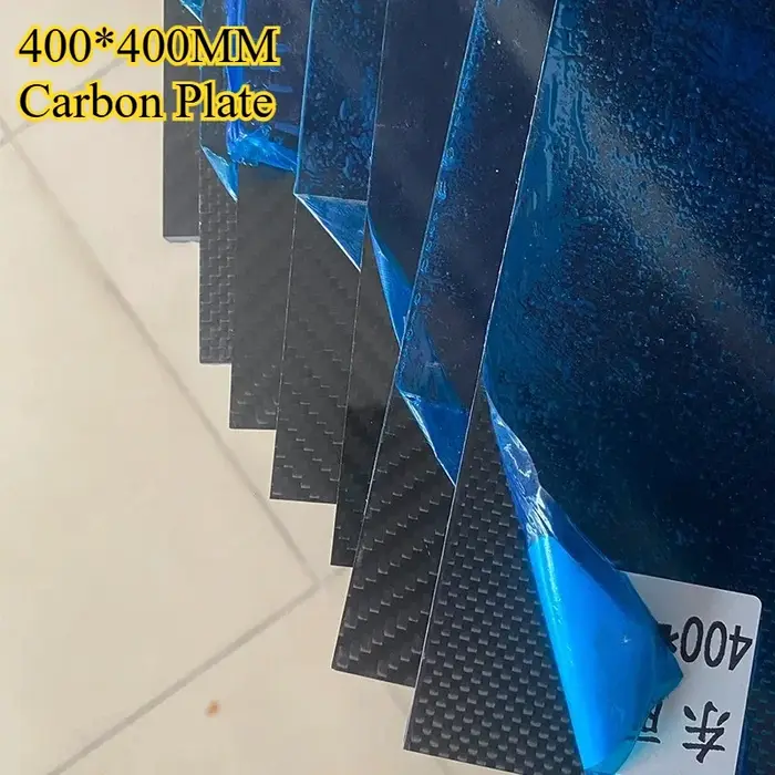 Feuilles de panneaux de plaques de carbone brillantes