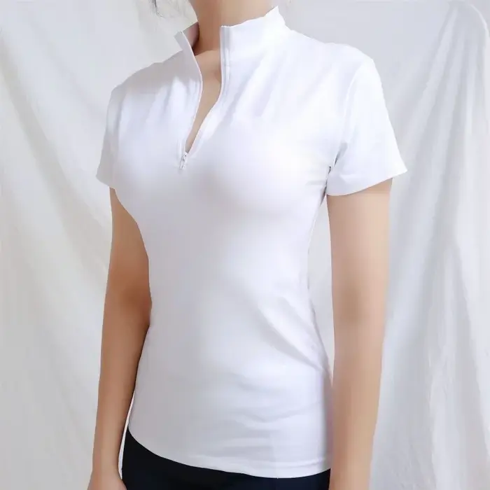 Vêtements d'équitation à la mode, t-shirt pour femmes, hauts à manches courtes pour cavaliers, équip