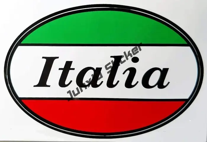 Autocollant en vinyle drapeau italien Football, autocollant de sicile d'italie, bouclier de drapeau 