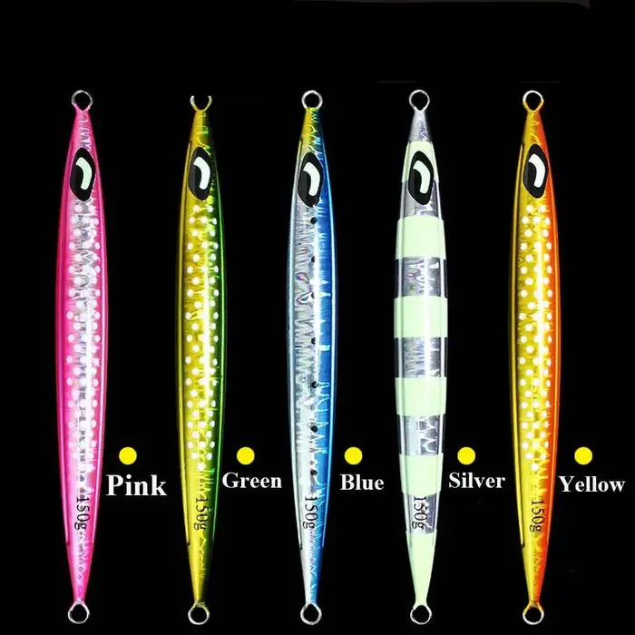 JIGGING PRO 100g 150g 200g 250g 300g Jigs métalliques pour eau salée, leurres de pêche en haute mer,