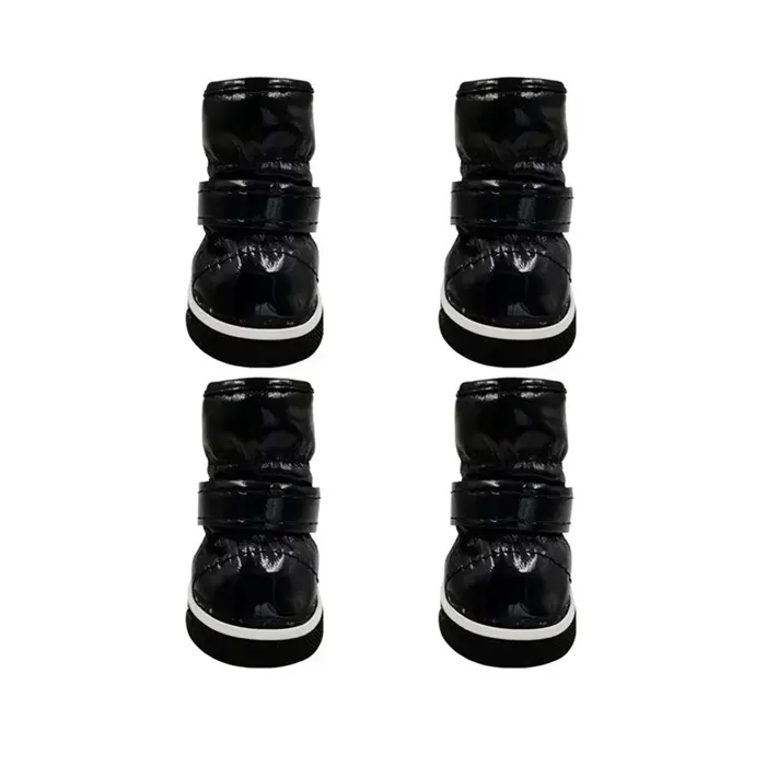 Bottes de neige coordonnantes pour petits chiens, imperméables, résistantes aux intempéries, chaussu