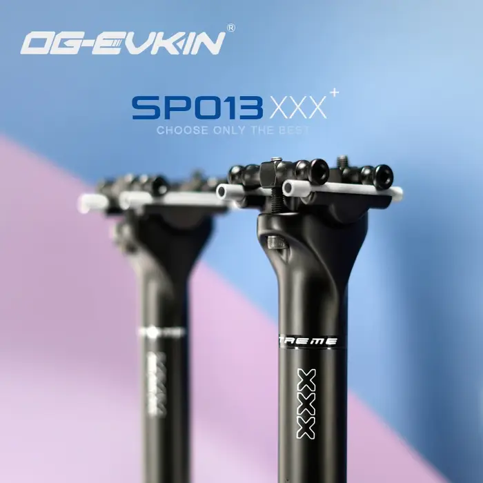 OG-EVKIN SP-013 tige de selle en carbone 27.2/31.6MM 0mm décalage vtt ou route 400MM Tube de selle e