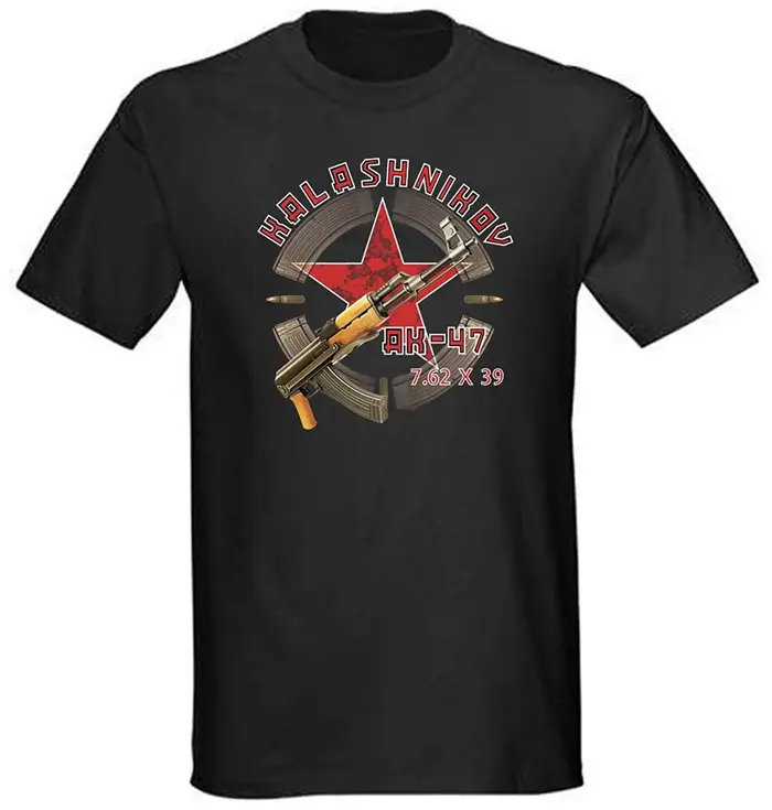 KALprédit NIKOV AK-47 URSS soviétique russe fusils d'assaut T-Shirt hommes Économie en coton pour ho