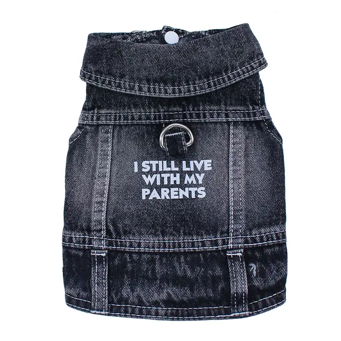 Nouvelle veste en jean imprimée pour chiens de petite et moyenne taille, vêtements pour animaux de c