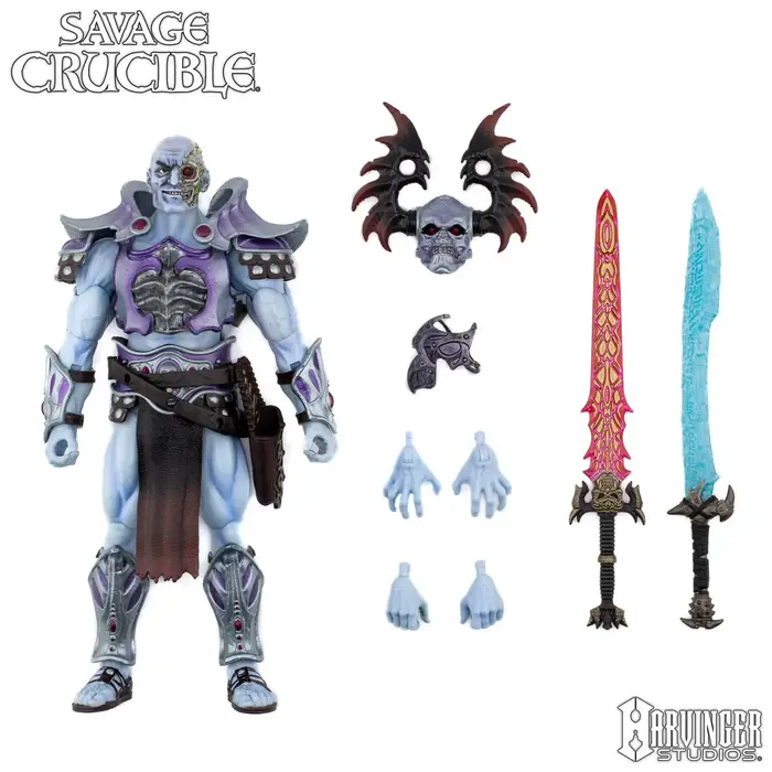 Figurine de collection Arvinger Studios Savage Crucible One, échelle 1/12, double épée Lynx, pour co
