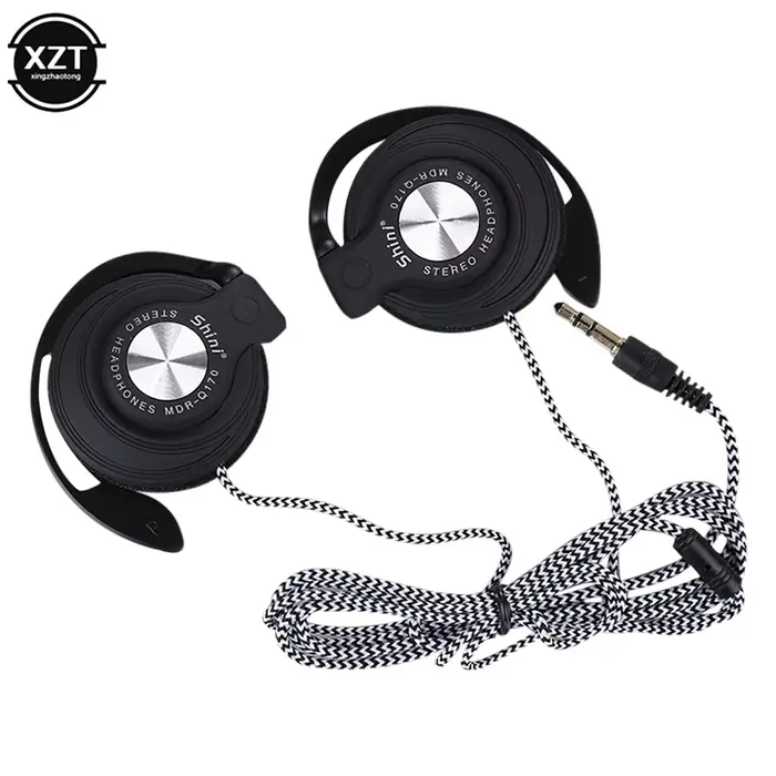 Casque filaire HiFi RapBass, casque supra-auriculaire, crochet d'oreille réglable, écouteurs de musique pour téléphone