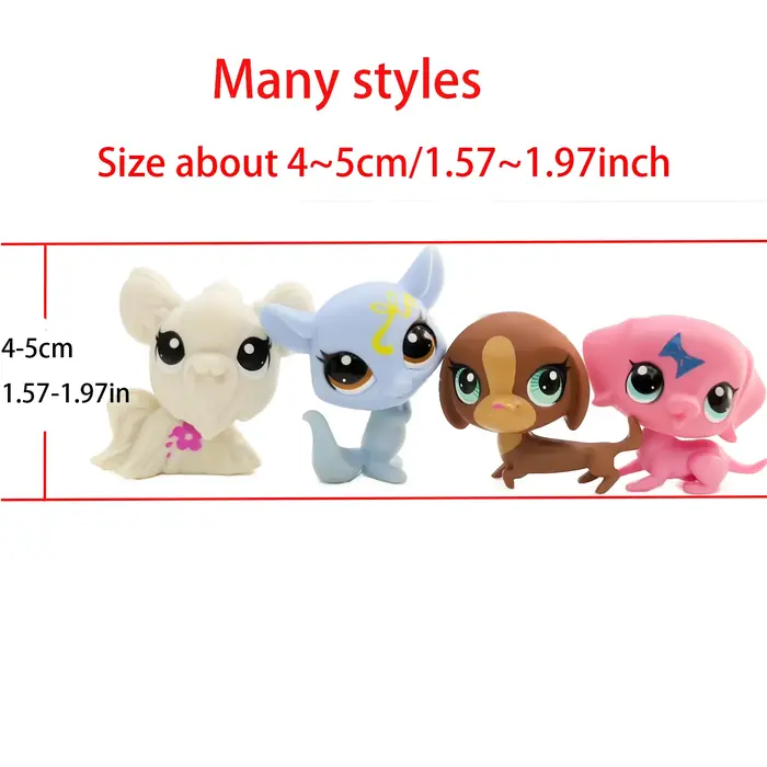 Pet LPS chiens Cuat Anime figurines jouets pâques Bonus jouet 1pc comme votre choix