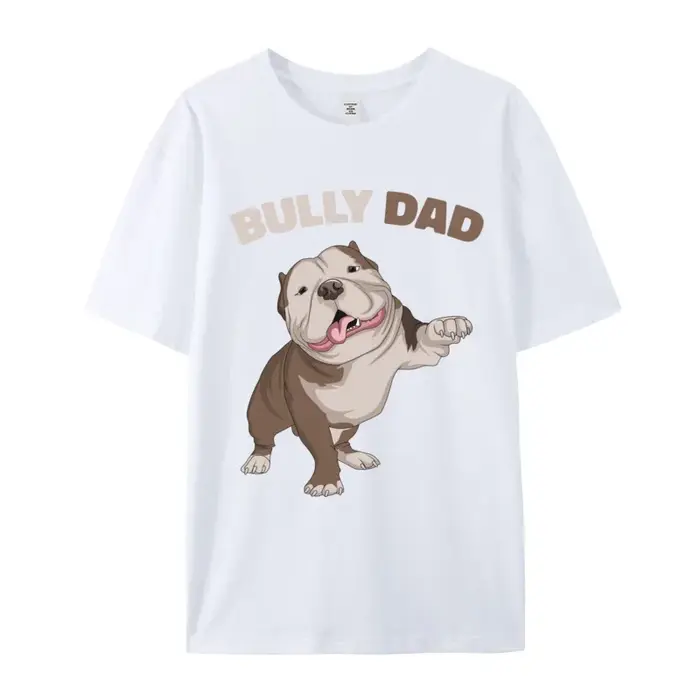 American Bully-T-shirt en coton à manches courtes et col rond, cadeau pour la fête des mères