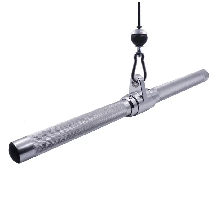 Fixation de barre droite rotative en aluminium pour Machines à câble