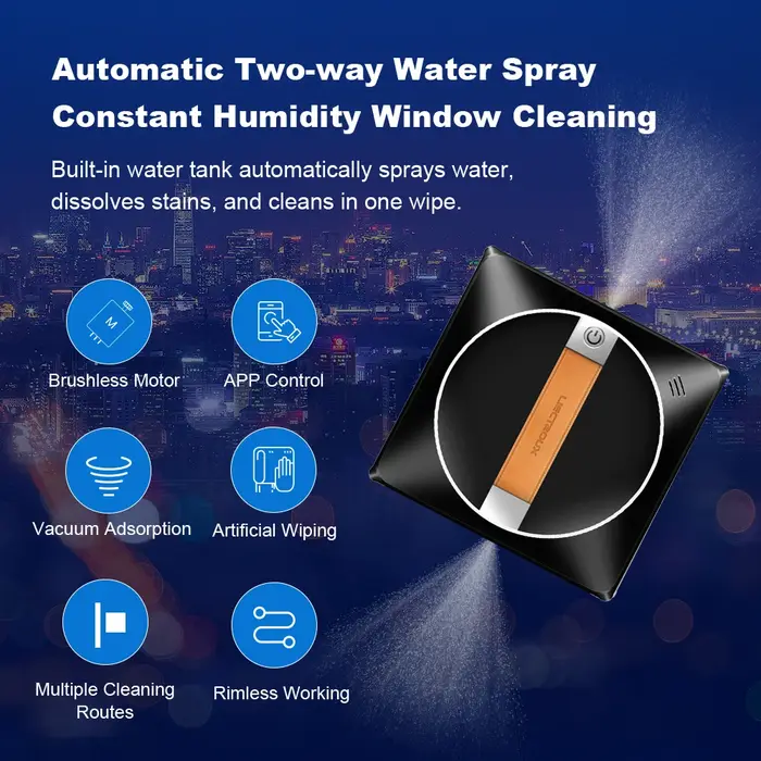 (code promo: AEWD55)Liectroux YW710 double pulvérisation d'eau