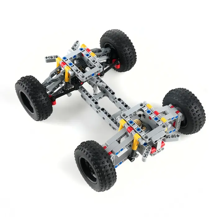 MOC – ensemble de blocs de construction de technologie de châssis de voiture, véhicules à quatre roues motrices, jouets éducatifs de bricolage, modèle de briques, cadeaux pour enfants