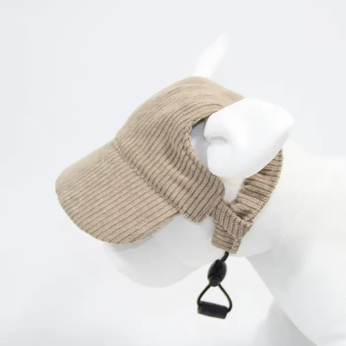 Casquette de baseball ajustable pour grands chiens, chapeau plat pour animaux de compagnie de taille