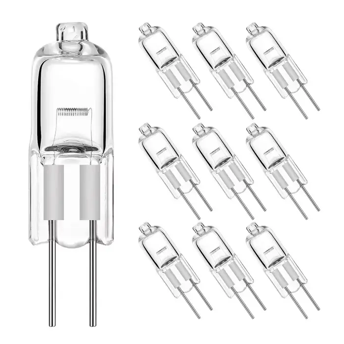 10 pièces G4 ampoule halogène 12V 5W 10W 20W 35W 50W G4 ampoules halogènes Globe lumineux Lot JC bi-
