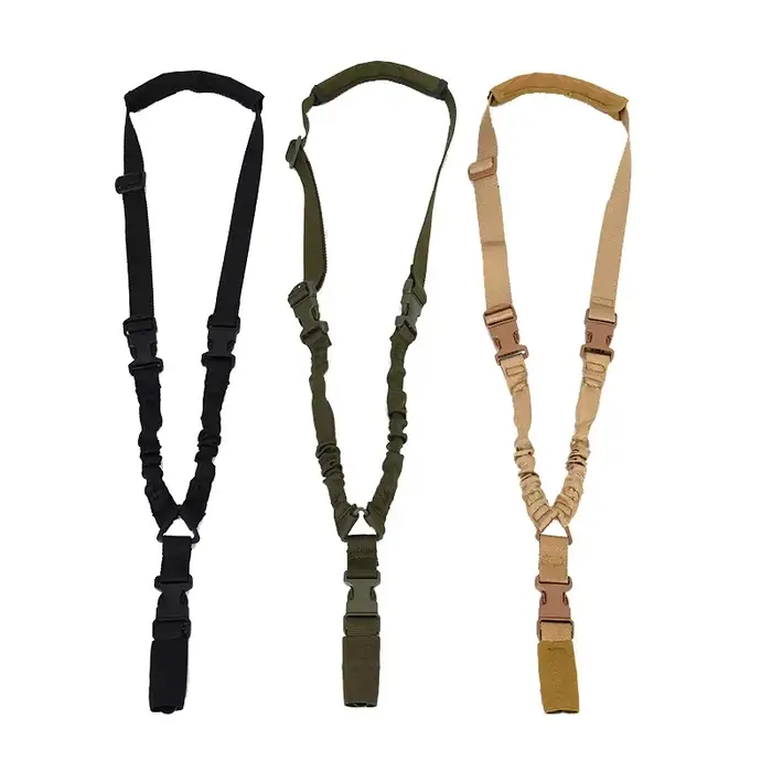 Bretelle de fusil tactique One Point avec boucle métallique pour chasse et tir sportif réglable et durable