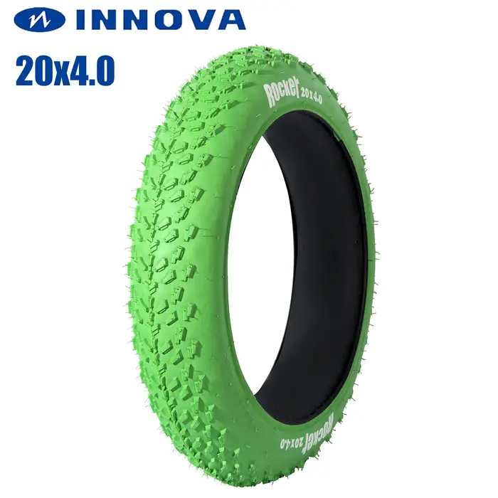 INNOVA-Pneu VTT vert 20x4.0 pour la neige et la plage, gros pneu de ville, accessoire de vélo, 20x4.