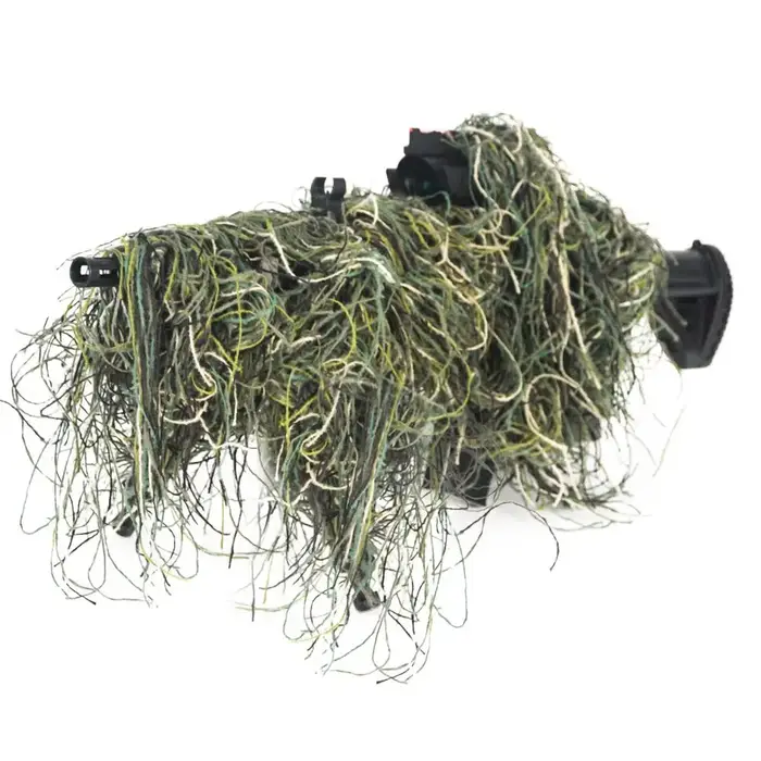 Couverture de fusil Ghillie Jungle/désert/neige, Type d'herbe, corde d'enveloppe pour fusil de chass